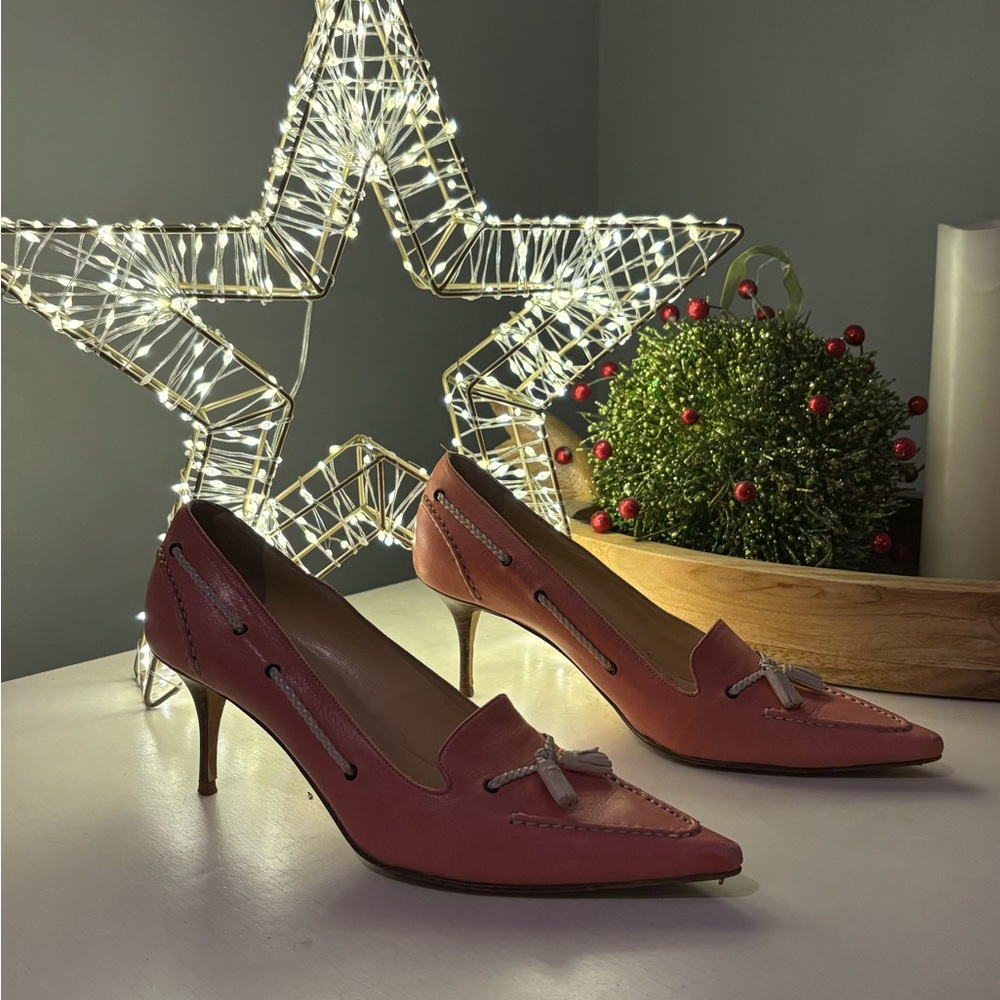 Cole Haan Pink Women's Heels with Tassel Detail